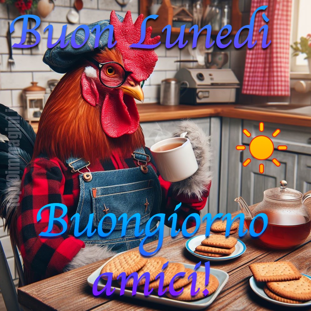 Buon Lunedì gallo